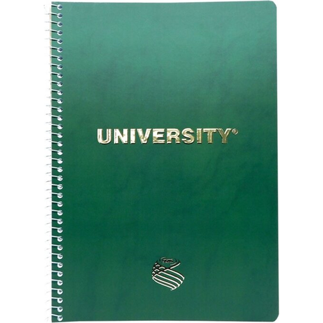 Τετράδιο σπιράλ Skag University Gold 17x25cm 2 θεμάτων 100 Φύλλων (292467) (Διάφορα χρώματα)